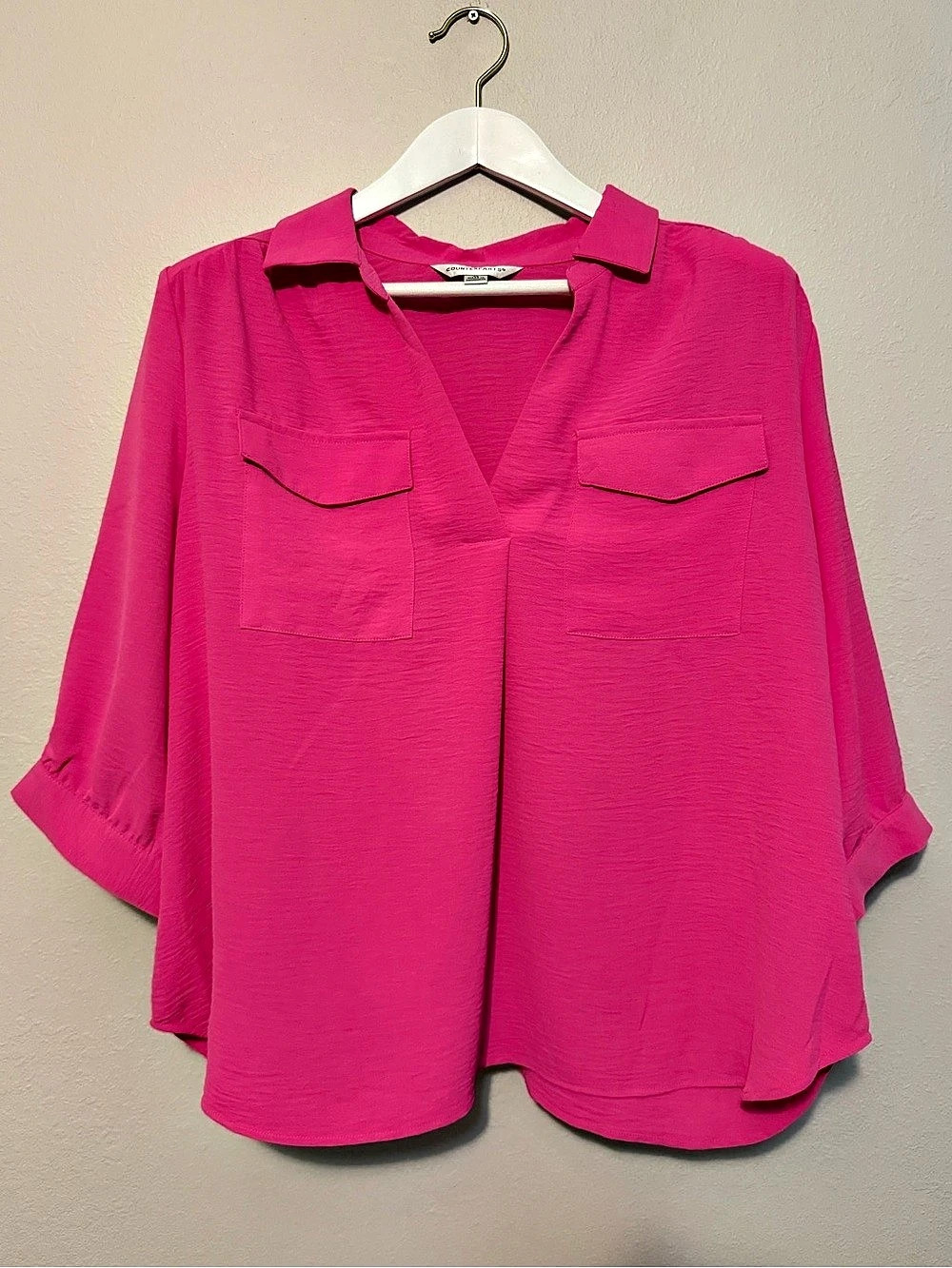 Counterparts Pink Blouse Size XL NWT